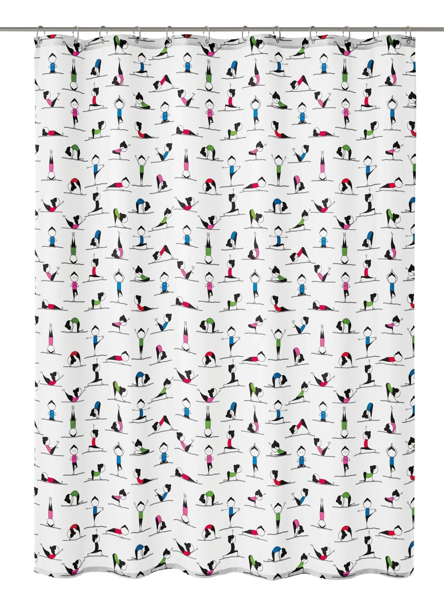 Kleine Wolke Yogi Shower Curtain 180 x 200 cm Multi-Coloured