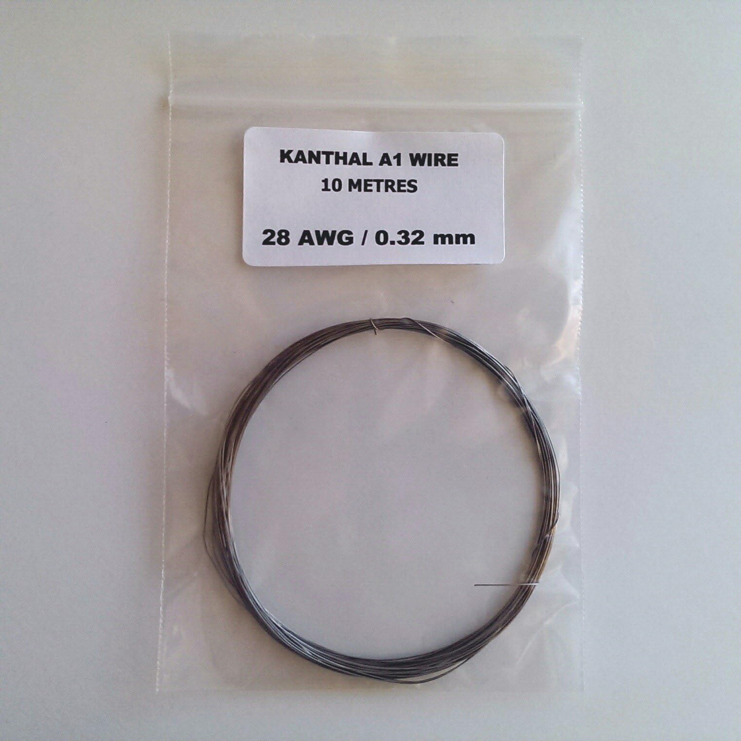 Quality Kanthal A1 Resistance Wire - 20, 22, 24, 26, 28, 30 & 32 AWG (Gauge) - 2, 5 & 10 Metre Lengths Available (10 Metres of 28 AWG)