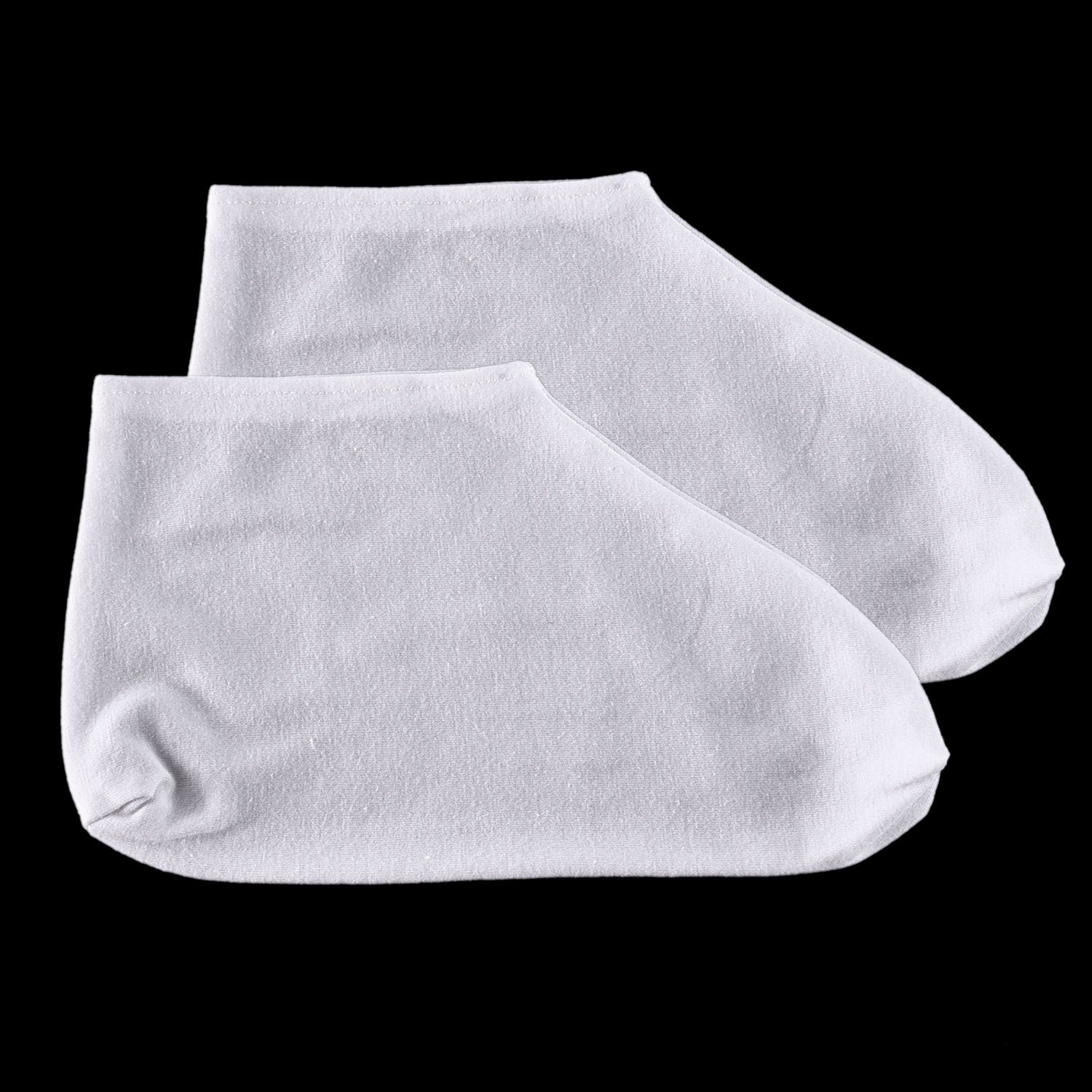 Hotop 3 Pairs Cotton Socks Lotion Absorbing Moisturizing Socks Spa Socks for Dry Feet, White : Beauty