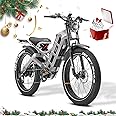 eAhora Romeo Pro Ⅱ/Romeo Ⅱ (2025 Model) 4000W/2500W Dual Motor Electric Bike for Adults 52V 70AH/60AH 100-200 Miles Long Range Electric Bike 26" Fat Tire Electric Mountain Bike Full Suspension Ebike