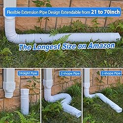 3 Pack Gutter Downspout Extensions with