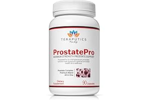 TERAPUTICS ProstatePro - 33 Herbs Saw Palmetto Prostate Health Supplements For Men | Reduce Urination | Hair Growth w/ DHT Blocker | Beta Sitosterol, Pygeum and Saw Palmetto for Men Prostate Support, 90 Capsules