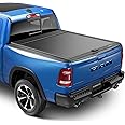 Flowkottu Retractable Hard Tonneau Cover Fits 2019-2025 Dodge Ram 1500 5'7" Truck Bed (New Body)| No Fit W/RamBox or Stepside Model/Multi-Function (Split) Tailgate