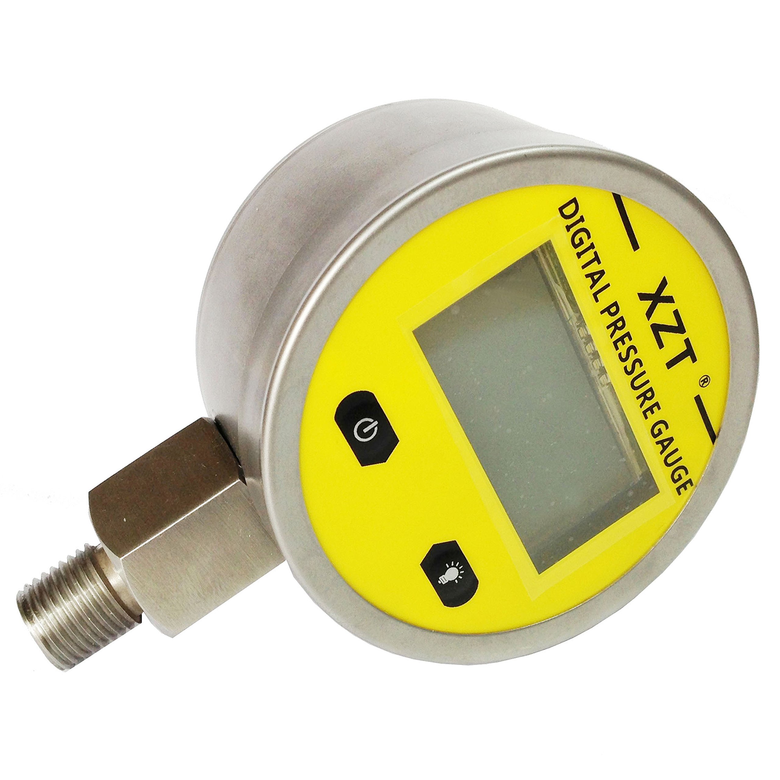 XZT 2.4” Digital Hydraulic Pressure Gauge 0~250BAR/3600PSI-1/4BSP Base Entry