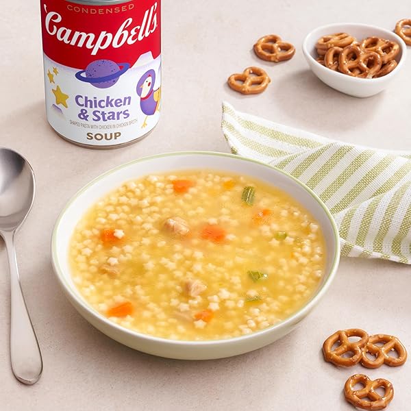 CAMPBELL’S CONDENSED KIDS CHICKEN AND STARS SOUP, 10.5 OZ CAN (4 PACK)