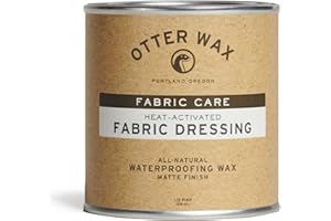 Otter Wax Heat Activated Fabric Dressing, All Natural Wax Waterproofing for Jackets, Canvas, Cotton, Oilskin, 1/2 Pint