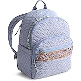 Vera Bradley Women's Premium Cotton Bancroft Backpack, Chambray, One Size