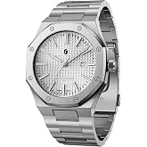 SAPPHERO Watches for Men Waterproof Men's Watch Stainless Steel Octagonal Date Quartz Fashion Clock Business Wristwatch Gift for Men Multiple Colors