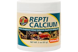 Zoo Med Calcium Without Vitamin D3 Reptile Food, 3-Ounce
