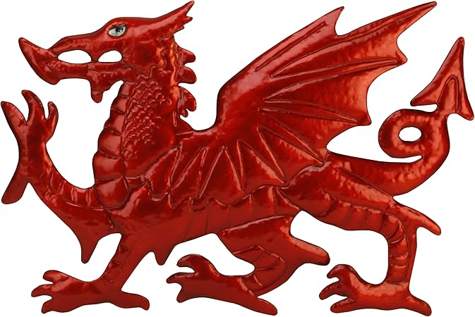 Metal Wall Art Welsh Red Dragon Amazon Co Uk Kitchen Home