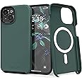 Crave Dual Guard Compatible with iPhone 15 Case, Compatible with MagSafe Shockproof Protection Dual Layer Case for Apple iPhone 15 (6.1") - Forest Green