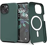 Crave Dual Guard Compatible with iPhone 15 Case, Compatible with MagSafe Shockproof Protection Dual Layer Case for Apple iPhone 15 (6.1") - Forest Green