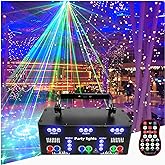 21 Eyes DJ Disco Party Strobe Lights,A Variety of DMX Mixing Effect and Automatic Memory RGB Transform Voice Control Flash Pr