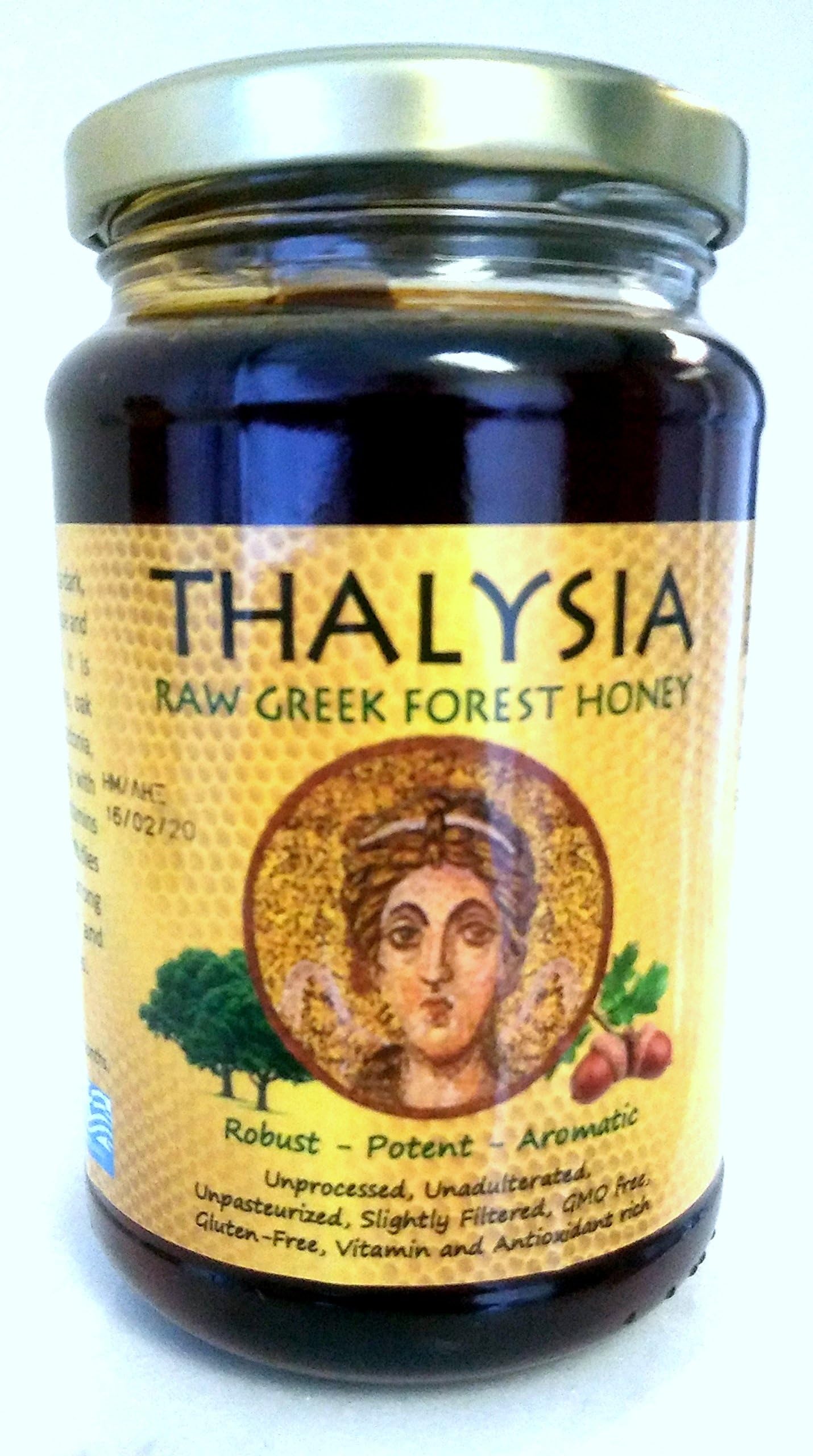 antioxidant-antibacterial THALYSIA Raw Greek Forest HONEY - the most antioxidant and antibacterial honey from Greece, four times more potent than Manuka