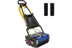 Multiwash 14 inch Commercial Floor Scrubber Machine by Powr-Flite, Power Scrubbers for Cleaning a Variety of Hard and Soft Surface Floors, PFMW14