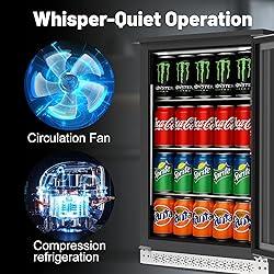ChillFoce 20 Inch Built in Beverage Fridge with