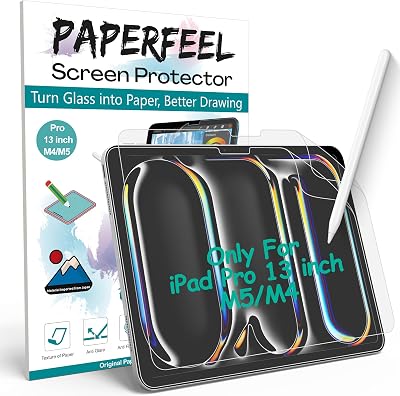 [2 Pack] PAPERFEEL Paper Feel Screen Protector for iPad Pro 13 M5 M4 2025 2024