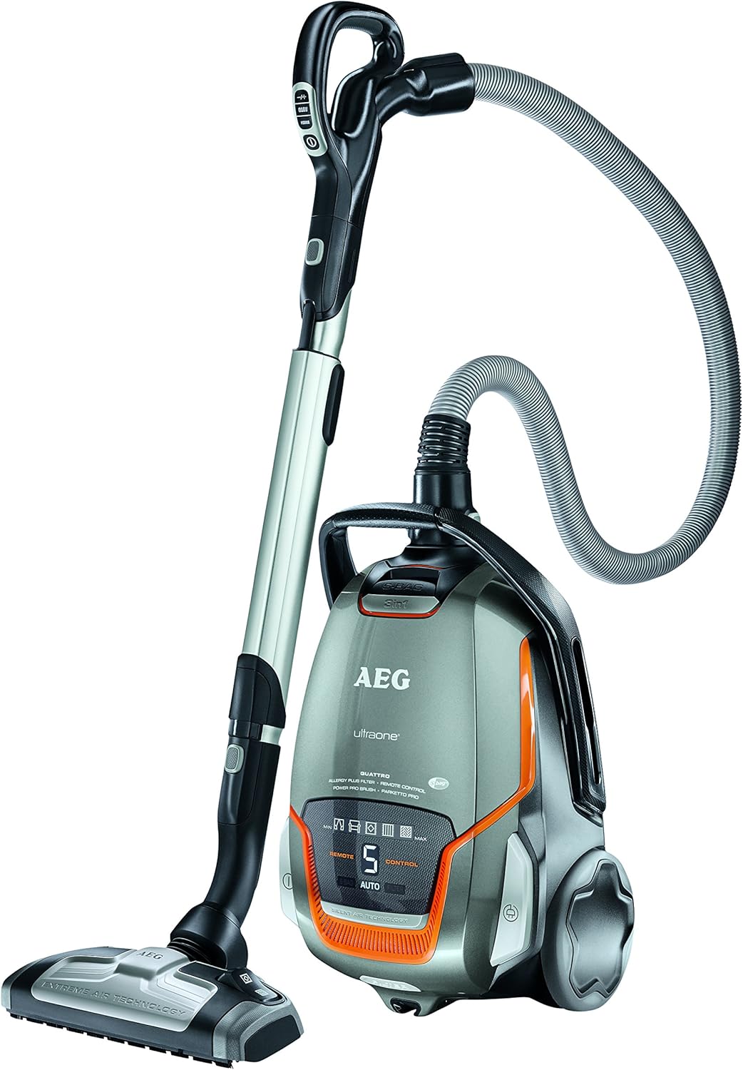AEG Ultraone QUATTRO Bagged Cylinder Vacuum Cleaner 800 W Tungsten