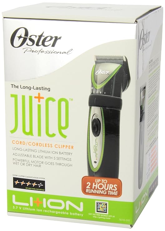 oster lithium ion cordless clipper
