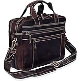 Leather Messenger Bag For Men, Vintage Handmade Laptop Briefcase and Shoulder Bag for Men Woman