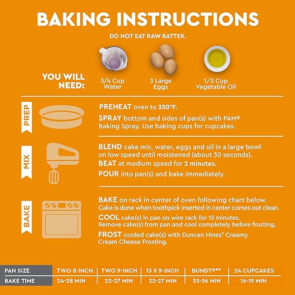 DUNCAN HINES SIGNATURE PERFECTLY MOIST CARROT CAKE MIX
