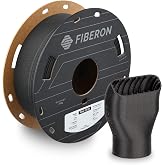Polymaker Fiberon PA6-CF20 Carbon Fiber Nylon Filament 1.75mm, Black, 0.5kg | 20% Carbon Fiber Reinforced PA6 Filament, High-Strength Heat-Resistant PA6-CF Engineering 3D Printer Material