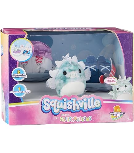 Squishville Snow Day Zubehör-Set – 5,1 Cm Plüschfiguren Stiefel & Kakao | Sammelfiguren Für Kinder