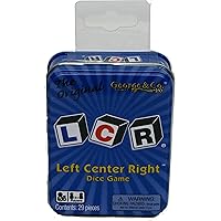 LCR® Left Center Right™ Dice Game - Blue Tin
