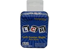 LCR® Left Center Right™ Dice Game - Blue Tin