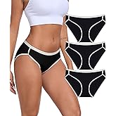 ANLIQI Women's Modal Underwear Microfiber Bikini Panties for Women Soft Moisture Wicking Underwear Ladies Hipster Panty S-3XL