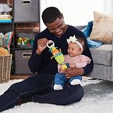 LAMAZE Candy The Carrot Clip On Pram Baby Toy Multicoloured Newborn Sensory view 2