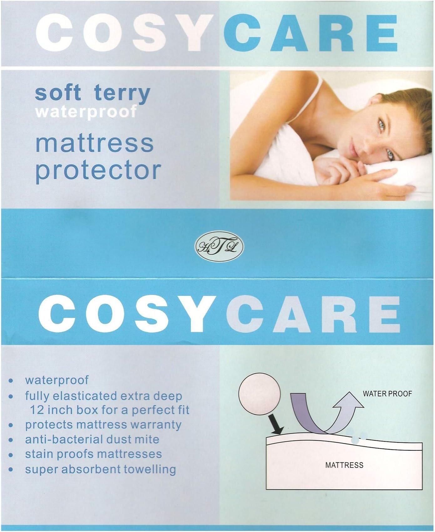 Toddler Bed Mattress Waterproof Cover 140 x 70cm