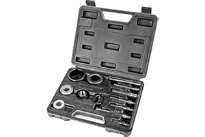 Hmmyior 14PCS Power Steering and Alternator Pulley Remove Install Tool Kit, Replace Vehicle Steering Pump and Car Repair Tools, Specialty Tools for Automotive Mechanics