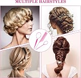 Sularpek Topsy Tail Hair Tool Set Pink 3pcs Looping Bun Updo Ponytail Comb view 7
