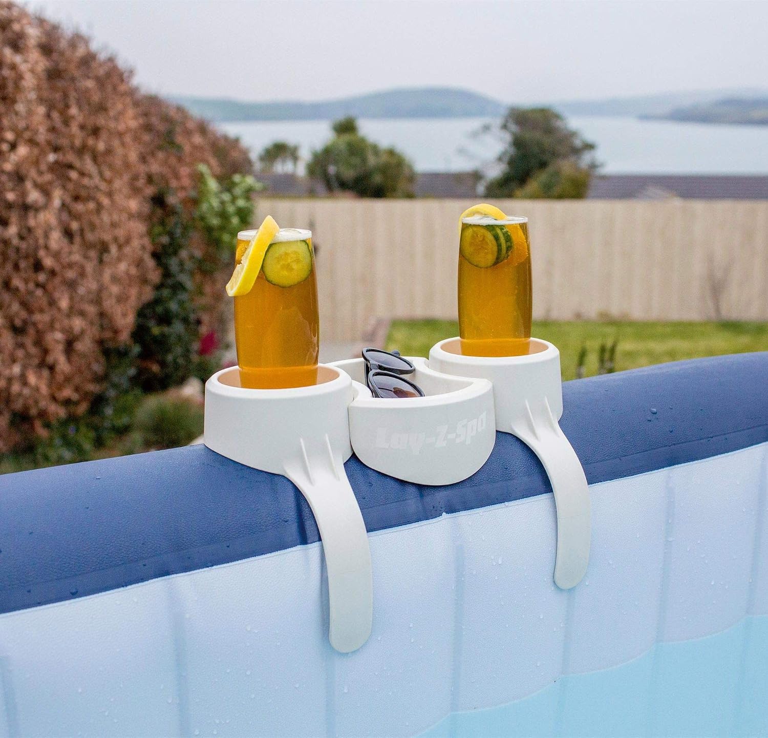 Hot Tub Drinks and Food Holder, Inflatable Spa Accessory BW58416-20, White, 13.5 x 26.5 x 23 cm - Image 3