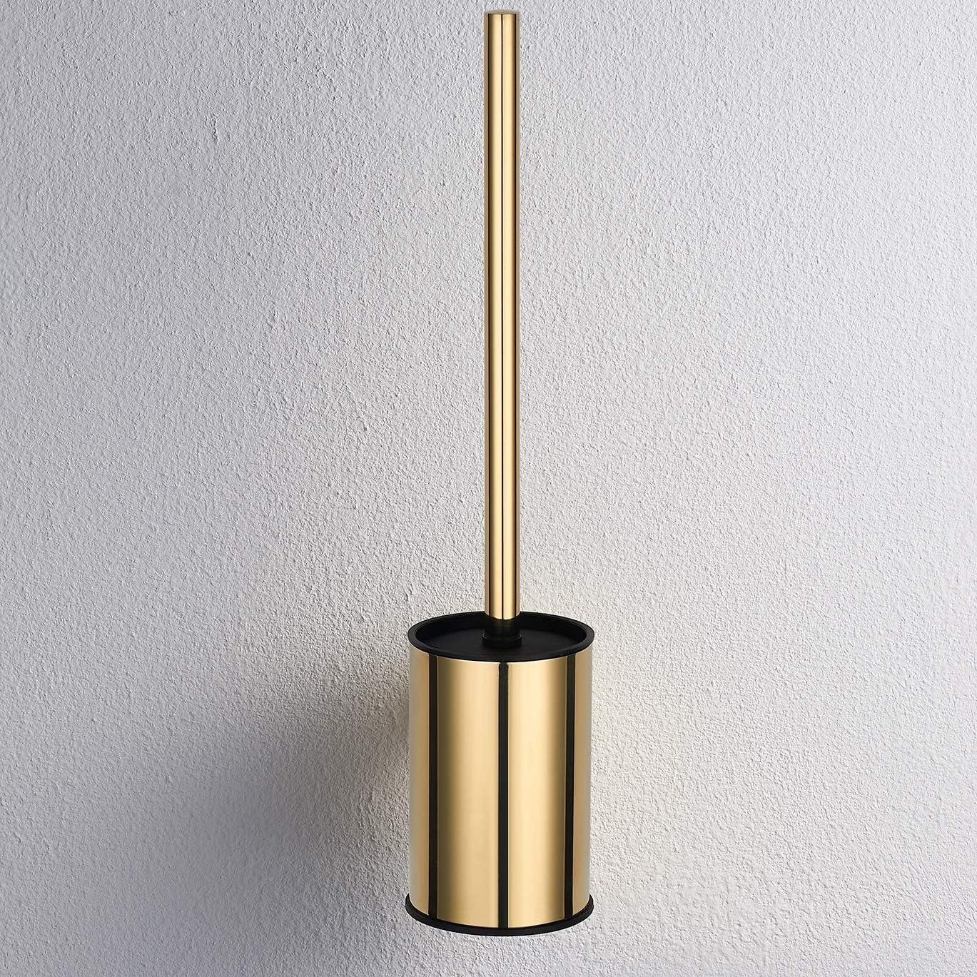 bgl Wall Mounted Gold Toilet Brush, 304 Stainless Steel Round Toilet