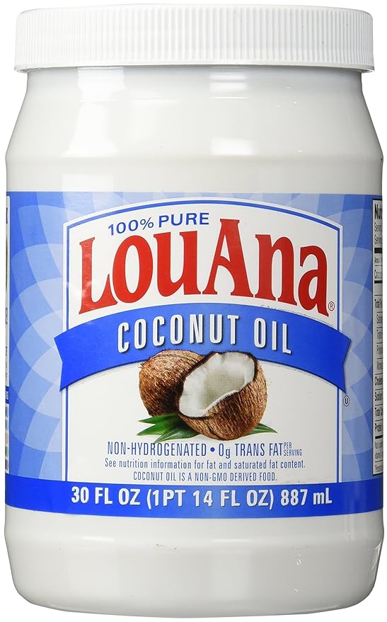 LouAna All Natural Pure Coconut Oil, 30 fl oz Amazon.co.uk Grocery