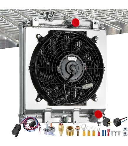 thumbnail image 2 of Aluminum Radiator With Shroud And Fan Kit For Honda Civic 1.6L 1992-2000 (Automatic) - 2 Row 2 of 3