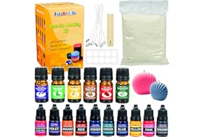 FansArriche Candle Making Kit, Candle Making Supplies for Adults, Full Set DIY Crafts Starter 2lb Soy Wax Candle Making Kit, Perfect as Home Decorations