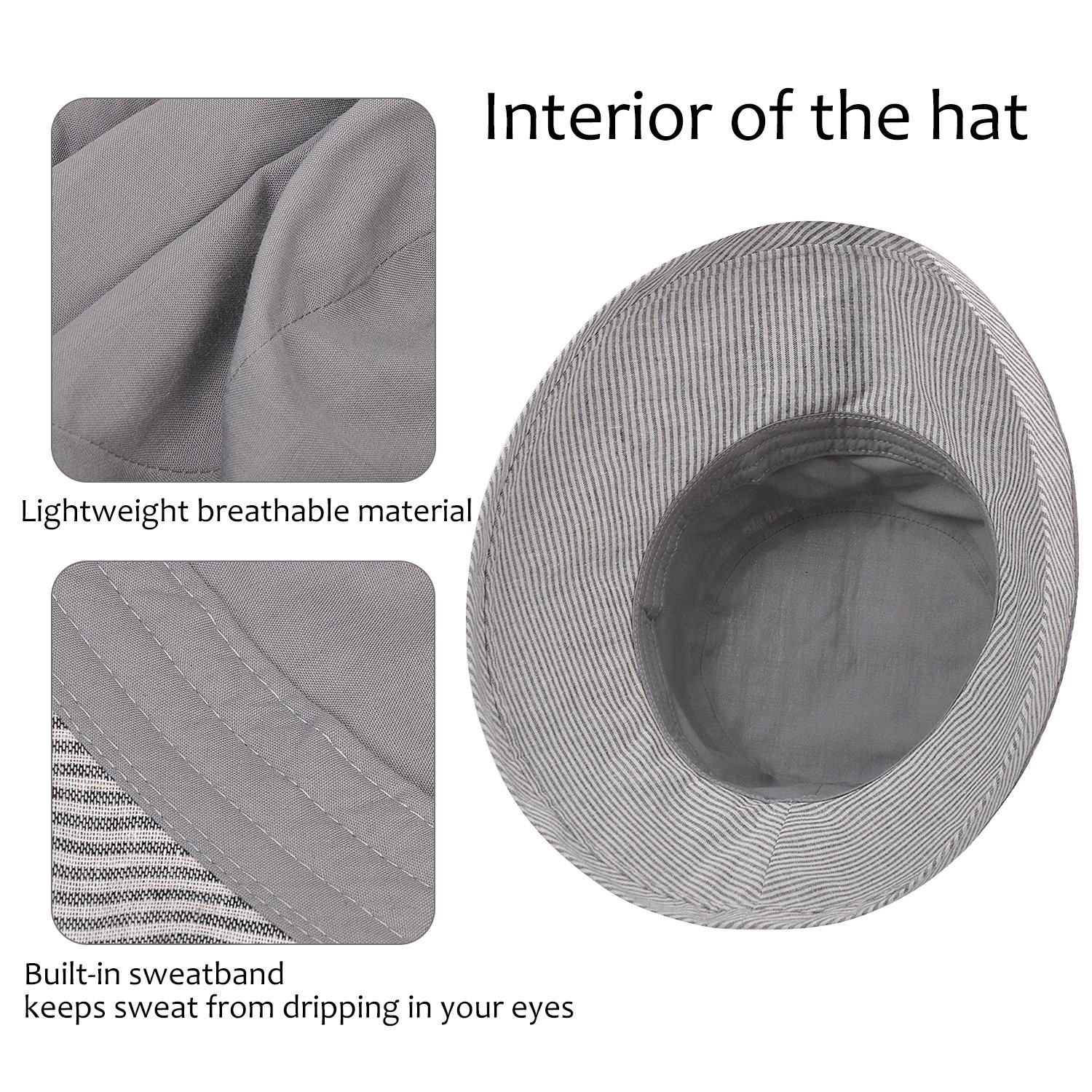 Womens Bucket Hat UV Sun Protection Packable Summer Travel Beach Cap