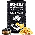 Hunter's Cholesterol-Free Chips | No Artificial Colors & Preservatives | Premium Black Caviar | Hand-Cooked | MSG-Free | Special Treats | Gourmet Vegan Chips | Non-GMO | Pack of 1 | 150g