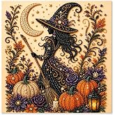 Liiouer Halloween Ghost Pearl Art DIY Kit, Spooky Cute 3D Diamond-Painting Crafts for Adults, DIY Fall Home Decor Wall Art, Beginner DIY Seasonal Party Gift(D-Type)