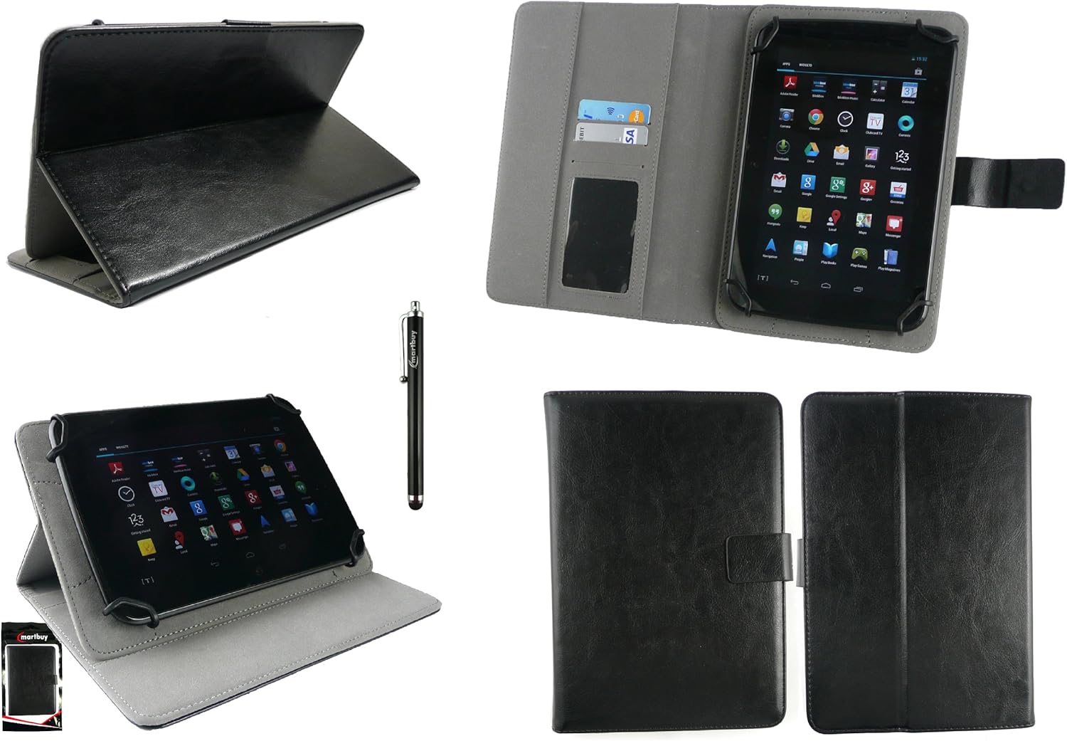 Emartbuy® EE Harrier Tab 8 Inch Tablet Universal Range Black Multi