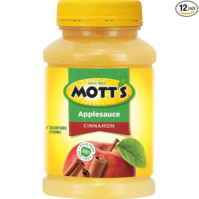 Mott's applesauce cinnamon 24oz 12pk - pet jar (014800001860)