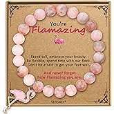 Sereney Soccer Volleyball Pickleball Softball Gifts for Girls, Adjustable Pink Beaded Bracelet as Owl Horse Flamingo Gifts for Women Daughter Niece Sister