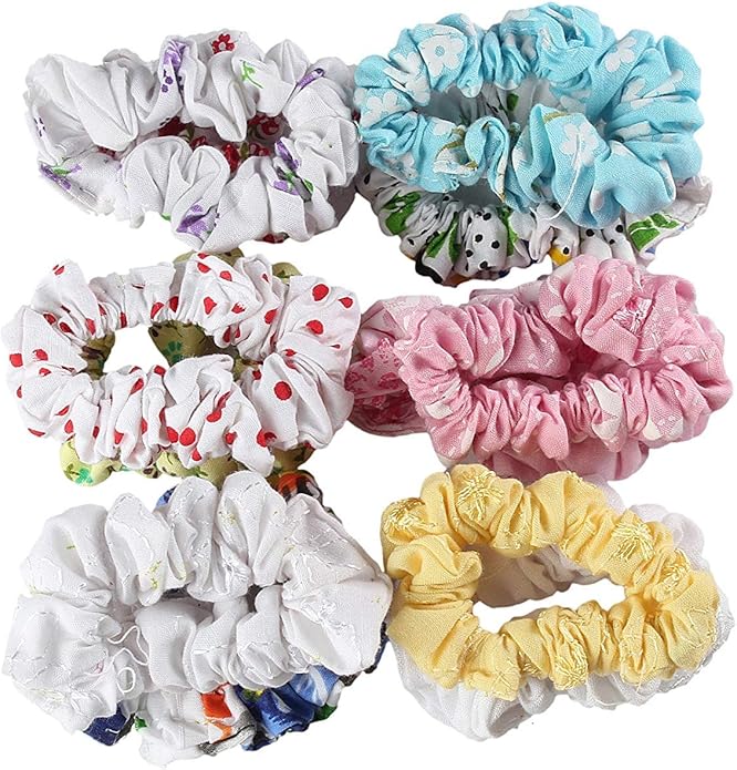 Buy ACCESSHER Cotton Cloth Assorted Prints Elastic Daily Use Tight Grip
