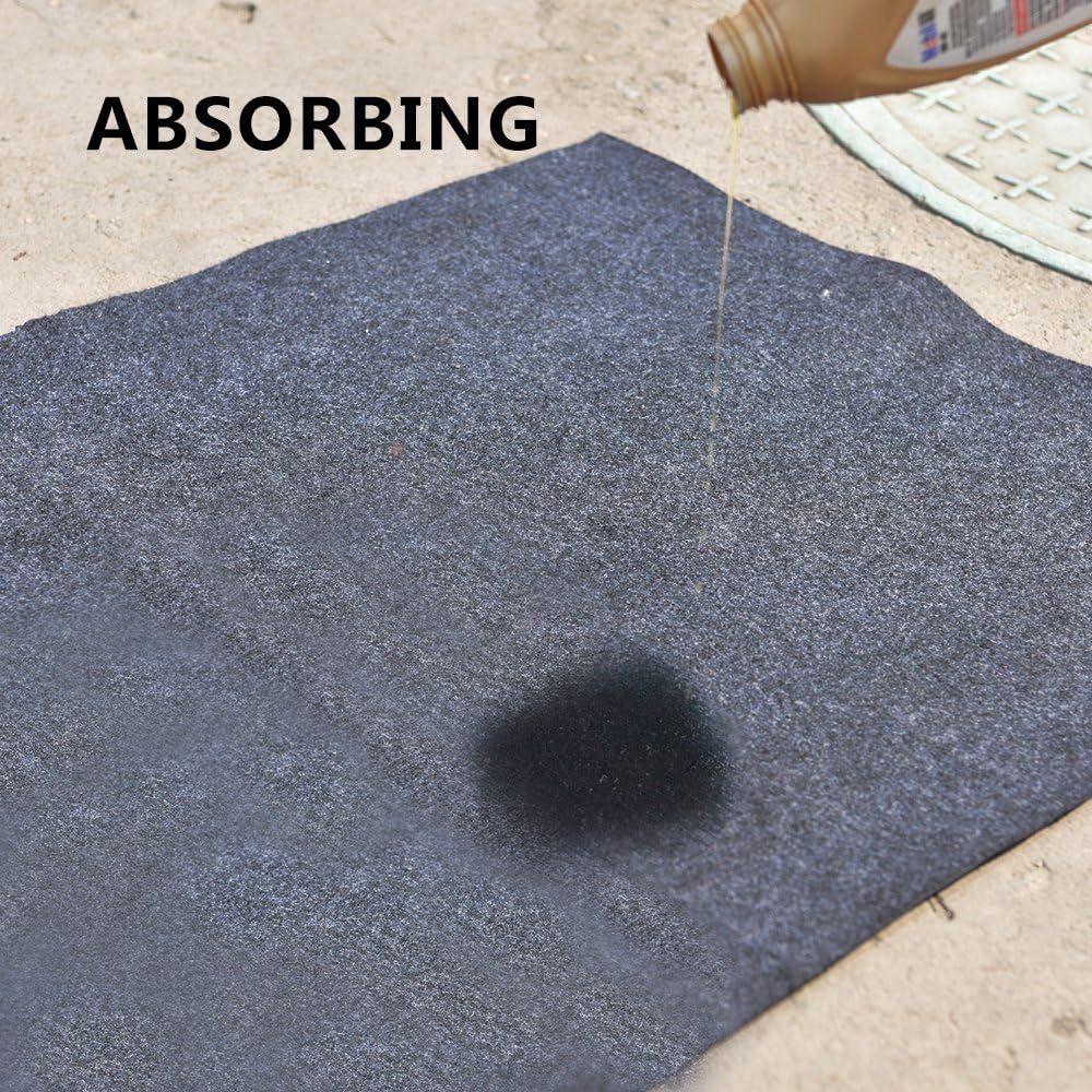 KALASONEER Oil Spill Mat,Absorbent Oil Mat Reusable Washable,Contains Liquids, Protects Driveway Surface,Garage or Shop,Parking,Floor(36inches x 36inches): Automotive
