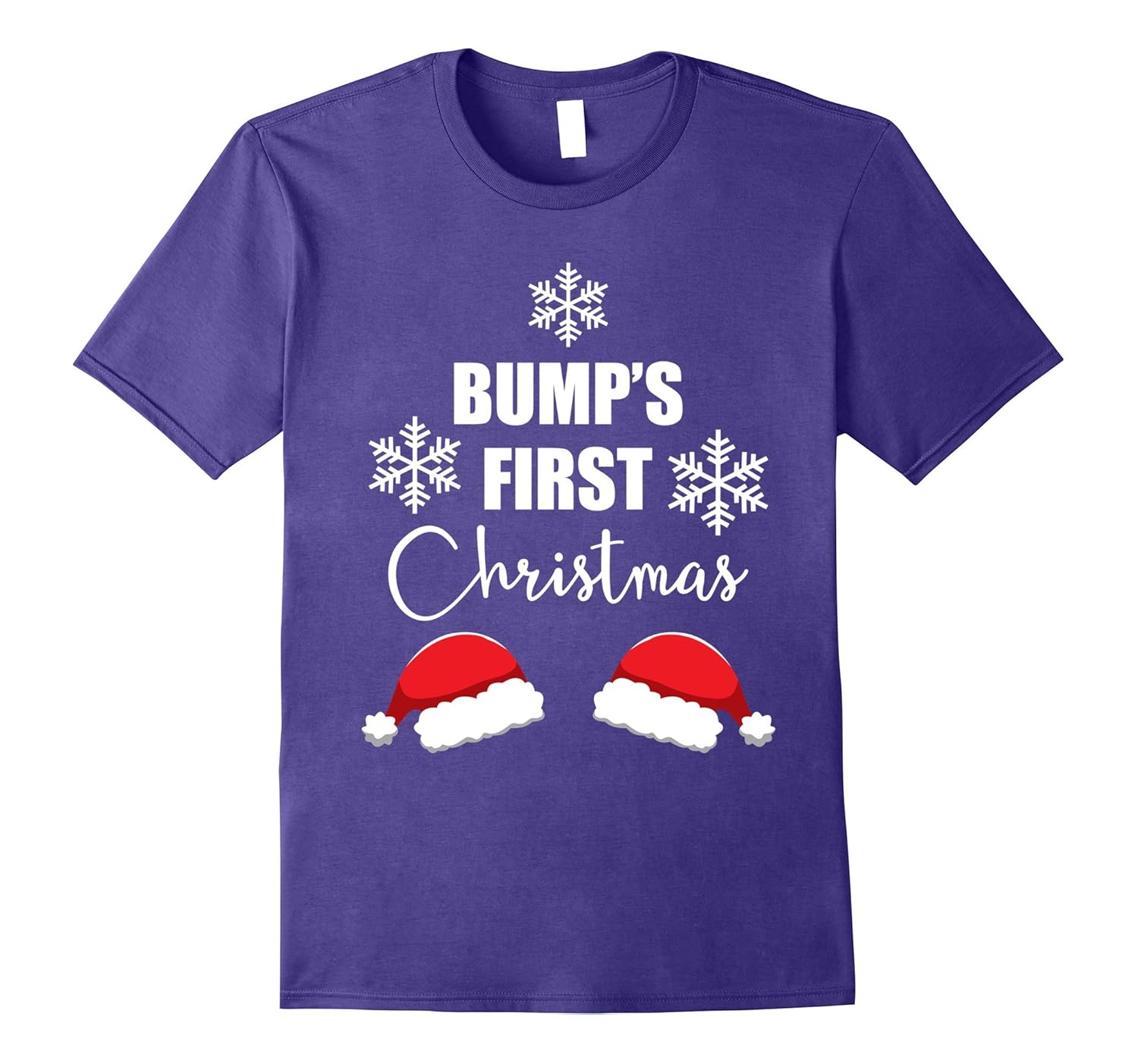 Bumps First Christmas T-Shirt Twins Pregnancy Apparel Gift-ANZ