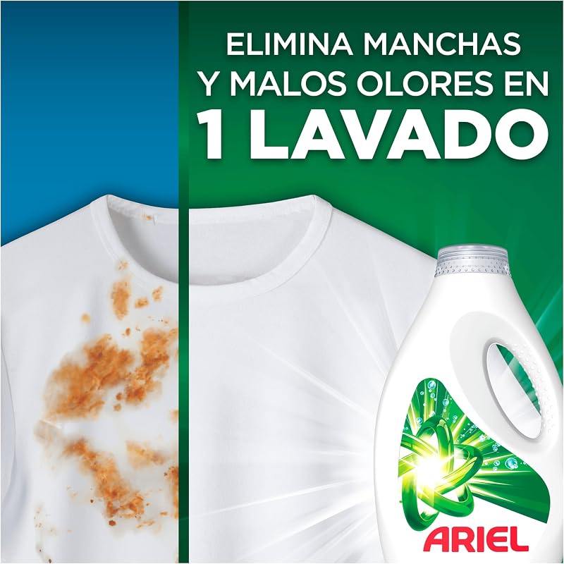 Detergente Lavadora Liquido 60 Lavados, Original, Jabon Limpieza Mejorada en Ciclos Mas Frios con la Exclusiva Tecnologia de limpieza en Frio