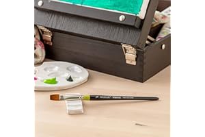 Artist's Loft Golden Taklon Short Handle Flat Wash Brush Vienna